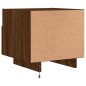 vidaXL Nachttische mit LED-Leuchten 2 Stk. Braun Eiche 40x39x37 cm vidaXL Nachttische mit LED-Leuchten 2 Stk. Braun Eiche 40x39x37 cm