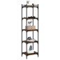 vidaXL Bücherregal 5 Böden Räuchereiche 40x30x154 cm Holzwerkstoff vidaXL Bücherregal 5 Böden Räuchereiche 40x30x154 cm Holzwerkstoff