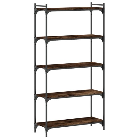 vidaXL Bücherregal 5 Böden Räuchereiche 80x30x154 cm Holzwerkstoff