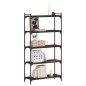 vidaXL Bücherregal 5 Böden Räuchereiche 80x30x154 cm Holzwerkstoff vidaXL Bücherregal 5 Böden Räuchereiche 80x30x154 cm Holzwerkstoff