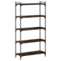 vidaXL Bücherregal 5 Böden Räuchereiche 80x30x154 cm Holzwerkstoff vidaXL Bücherregal 5 Böden Räuchereiche 80x30x154 cm Holzwerkstoff