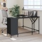 vidaXL Schreibtisch Schwarz 141x141x75 cm Holzwerkstoff vidaXL Schreibtisch Schwarz 141x141x75 cm Holzwerkstoff