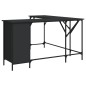 vidaXL Schreibtisch Schwarz 141x141x75 cm Holzwerkstoff vidaXL Schreibtisch Schwarz 141x141x75 cm Holzwerkstoff
