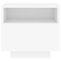 vidaXL Nachttische mit LED-Leuchten 2 Stk. Weiß 40x39x37 cm vidaXL Nachttische mit LED-Leuchten 2 Stk. Weiß 40x39x37 cm