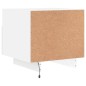 vidaXL Nachttische mit LED-Leuchten 2 Stk. Weiß 40x39x37 cm vidaXL Nachttische mit LED-Leuchten 2 Stk. Weiß 40x39x37 cm