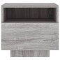 vidaXL Nachttische mit LED-Leuchten 2 Stk. Grau Sonoma 40x39x37 cm vidaXL Nachttische mit LED-Leuchten 2 Stk. Grau Sonoma 40x39x37 cm