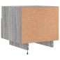 vidaXL Nachttische mit LED-Leuchten 2 Stk. Grau Sonoma 40x39x37 cm vidaXL Nachttische mit LED-Leuchten 2 Stk. Grau Sonoma 40x39x37 cm