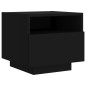 vidaXL Nachttisch mit LED-Leuchten Schwarz 40x39x37 cm vidaXL Nachttisch mit LED-Leuchten Schwarz 40x39x37 cm
