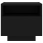 vidaXL Nachttisch mit LED-Leuchten Schwarz 40x39x37 cm vidaXL Nachttisch mit LED-Leuchten Schwarz 40x39x37 cm