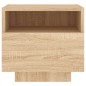 vidaXL Nachttisch mit LED-Leuchten Sonoma Eiche 40x39x37 cm vidaXL Nachttisch mit LED-Leuchten Sonoma Eiche 40x39x37 cm