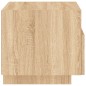 vidaXL Nachttisch mit LED-Leuchten Sonoma Eiche 40x39x37 cm vidaXL Nachttisch mit LED-Leuchten Sonoma Eiche 40x39x37 cm