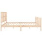 Bettgestell mit Kopfteil 180x200 cm Massivholz Bettgestell mit Kopfteil 180x200 cm Massivholz