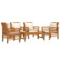 vidaXL 5-tlg. Garten-Lounge-Set mit Kissen Massivholz Akazie vidaXL 5-tlg. Garten-Lounge-Set mit Kissen Massivholz Akazie