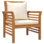 vidaXL 5-tlg. Garten-Lounge-Set mit Kissen Massivholz Akazie vidaXL 5-tlg. Garten-Lounge-Set mit Kissen Massivholz Akazie