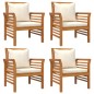 vidaXL 5-tlg. Garten-Lounge-Set mit Kissen Massivholz Akazie vidaXL 5-tlg. Garten-Lounge-Set mit Kissen Massivholz Akazie
