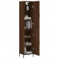 Highboard Braun Eichen-Optik 34,5x34x180 cm Holzwerkstoff Highboard Braun Eichen-Optik 34,5x34x180 cm Holzwerkstoff
