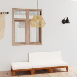 vidaXL 3-tlg. Garten-Lounge-Set mit Kissen Massivholz Akazie