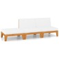 vidaXL 3-tlg. Garten-Lounge-Set mit Kissen Massivholz Akazie vidaXL 3-tlg. Garten-Lounge-Set mit Kissen Massivholz Akazie