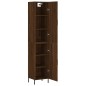Highboard Braun Eichen-Optik 34,5x34x180 cm Holzwerkstoff Highboard Braun Eichen-Optik 34,5x34x180 cm Holzwerkstoff