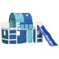 vidaXL Kinderhochbett mit Tunnel Blau 90x190 cm Massivholz Kiefer vidaXL Kinderhochbett mit Tunnel Blau 90x190 cm Massivholz Kiefer
