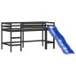 vidaXL Kinderhochbett mit Tunnel Weiß & Schwarz 90x200 cm Kiefernholz vidaXL Kinderhochbett mit Tunnel Weiß & Schwarz 90x200 cm Kiefernholz