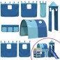 vidaXL Kinderhochbett mit Turm Blau 90x200 cm Massivholz Kiefer vidaXL Kinderhochbett mit Turm Blau 90x200 cm Massivholz Kiefer