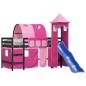 vidaXL Kinderhochbett mit Turm Rosa 90x190 cm Massivholz Kiefer vidaXL Kinderhochbett mit Turm Rosa 90x190 cm Massivholz Kiefer