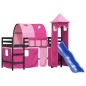 vidaXL Kinderhochbett mit Turm Rosa 90x190 cm Massivholz Kiefer vidaXL Kinderhochbett mit Turm Rosa 90x190 cm Massivholz Kiefer