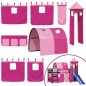 vidaXL Kinderhochbett mit Turm Rosa 90x190 cm Massivholz Kiefer vidaXL Kinderhochbett mit Turm Rosa 90x190 cm Massivholz Kiefer