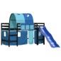 vidaXL Kinderhochbett mit Tunnel Blau 90x190 cm Massivholz Kiefer vidaXL Kinderhochbett mit Tunnel Blau 90x190 cm Massivholz Kiefer