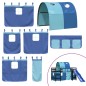 vidaXL Kinderhochbett mit Tunnel Blau 90x190 cm Massivholz Kiefer vidaXL Kinderhochbett mit Tunnel Blau 90x190 cm Massivholz Kiefer