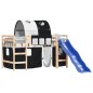 vidaXL Kinderhochbett mit Tunnel Weiß & Schwarz 90x190 cm Kiefernholz vidaXL Kinderhochbett mit Tunnel Weiß & Schwarz 90x190 cm Kiefernholz