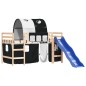 vidaXL Kinderhochbett mit Tunnel Weiß & Schwarz 90x190 cm Kiefernholz vidaXL Kinderhochbett mit Tunnel Weiß & Schwarz 90x190 cm Kiefernholz