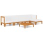 6-tlg. Garten-Lounge-Set mit Kissen Massivholz Akazie 6-tlg. Garten-Lounge-Set mit Kissen Massivholz Akazie