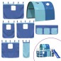 vidaXL Kinderhochbett mit Tunnel Blau 80x200 cm Massivholz Kiefer vidaXL Kinderhochbett mit Tunnel Blau 80x200 cm Massivholz Kiefer