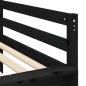 vidaXL Kinderhochbett mit Tunnel Weiß & Schwarz 80x200 cm Kiefernholz vidaXL Kinderhochbett mit Tunnel Weiß & Schwarz 80x200 cm Kiefernholz