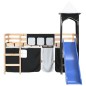vidaXL Kinderhochbett mit Turm Weiß & Schwarz 80x200 cm Kiefernholz vidaXL Kinderhochbett mit Turm Weiß & Schwarz 80x200 cm Kiefernholz