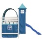 vidaXL Kinderhochbett mit Turm Blau 80x200 cm Massivholz Kiefer vidaXL Kinderhochbett mit Turm Blau 80x200 cm Massivholz Kiefer
