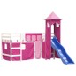 vidaXL Kinderhochbett mit Turm Rosa 80x200 cm Massivholz Kiefer vidaXL Kinderhochbett mit Turm Rosa 80x200 cm Massivholz Kiefer