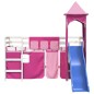 vidaXL Kinderhochbett mit Turm Rosa 80x200 cm Massivholz Kiefer vidaXL Kinderhochbett mit Turm Rosa 80x200 cm Massivholz Kiefer