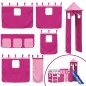 vidaXL Kinderhochbett mit Turm Rosa 80x200 cm Massivholz Kiefer vidaXL Kinderhochbett mit Turm Rosa 80x200 cm Massivholz Kiefer