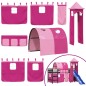 vidaXL Kinderhochbett mit Turm Rosa 90x200 cm Massivholz Kiefer vidaXL Kinderhochbett mit Turm Rosa 90x200 cm Massivholz Kiefer