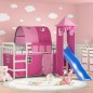 vidaXL Kinderhochbett mit Turm Rosa 90x190 cm Massivholz Kiefer vidaXL Kinderhochbett mit Turm Rosa 90x190 cm Massivholz Kiefer