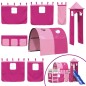 vidaXL Kinderhochbett mit Turm Rosa 90x190 cm Massivholz Kiefer vidaXL Kinderhochbett mit Turm Rosa 90x190 cm Massivholz Kiefer