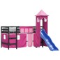 vidaXL Kinderhochbett mit Turm Rosa 90x190 cm Massivholz Kiefer vidaXL Kinderhochbett mit Turm Rosa 90x190 cm Massivholz Kiefer