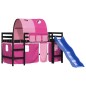 vidaXL Kinderhochbett mit Tunnel Rosa 80x200 cm Massivholz Kiefer vidaXL Kinderhochbett mit Tunnel Rosa 80x200 cm Massivholz Kiefer