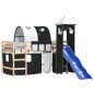 vidaXL Kinderhochbett mit Turm Weiß & Schwarz 80x200 cm Kiefernholz vidaXL Kinderhochbett mit Turm Weiß & Schwarz 80x200 cm Kiefernholz