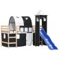 vidaXL Kinderhochbett mit Turm Weiß & Schwarz 80x200 cm Kiefernholz vidaXL Kinderhochbett mit Turm Weiß & Schwarz 80x200 cm Kiefernholz