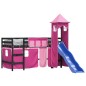 vidaXL Kinderhochbett mit Turm Rosa 80x200 cm Massivholz Kiefer vidaXL Kinderhochbett mit Turm Rosa 80x200 cm Massivholz Kiefer