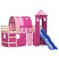vidaXL Kinderhochbett mit Turm Rosa 80x200 cm Massivholz Kiefer vidaXL Kinderhochbett mit Turm Rosa 80x200 cm Massivholz Kiefer